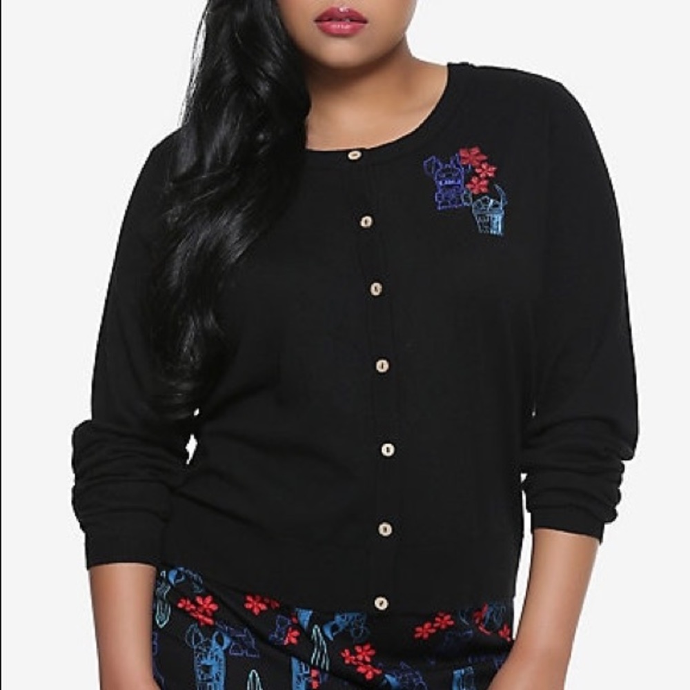 Her universe lilo and stitch tiki cardigan